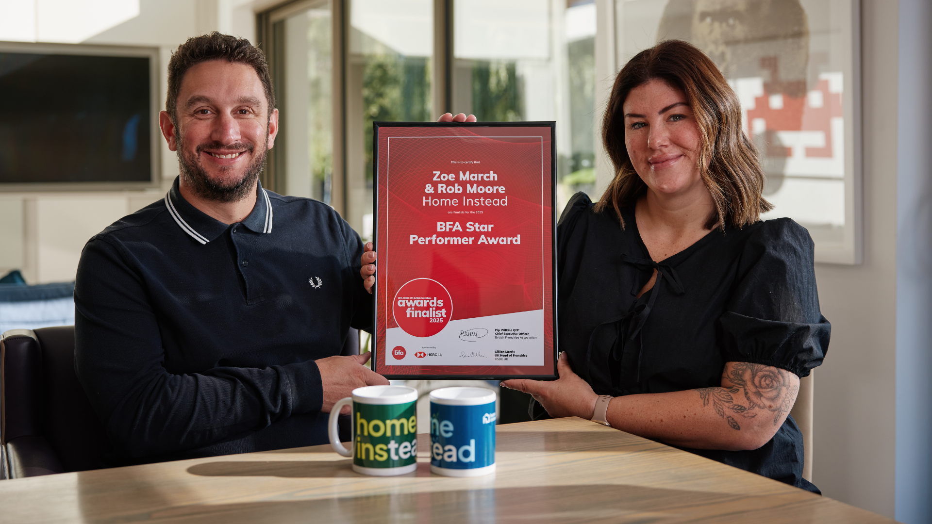 Zoe March & Rob Moore, Home Instead
