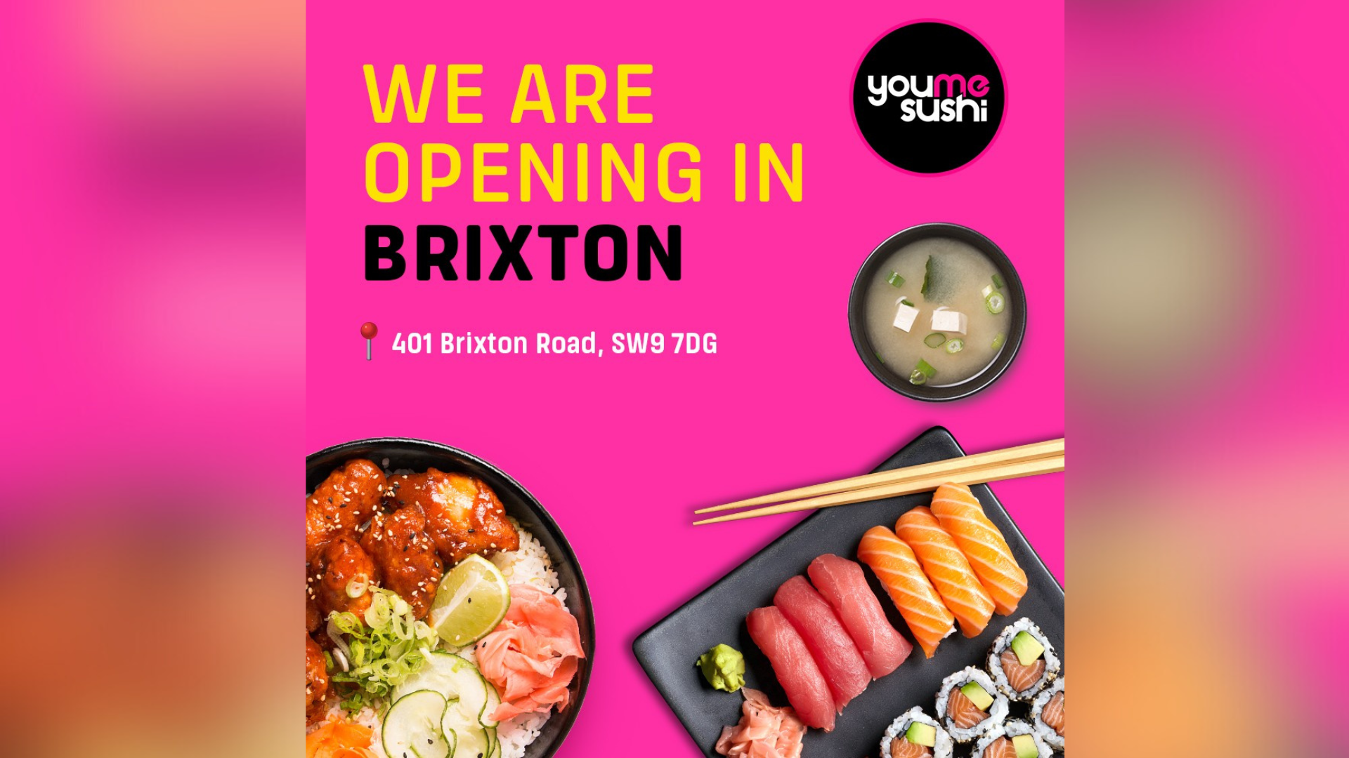 YouMeSushi is to open a new franchised store in Brixton, to be run by George Sousa